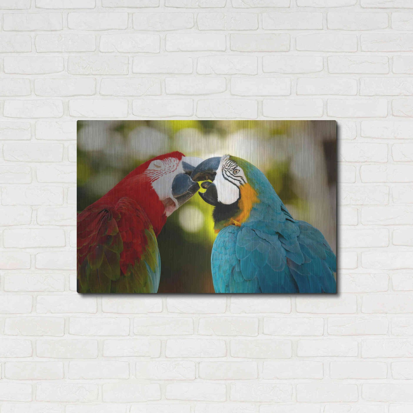 Luxe Metal Art 'The Kiss' by Mike Jones, Metal Wall Art,36x24