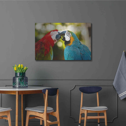 Luxe Metal Art 'The Kiss' by Mike Jones, Metal Wall Art,36x24