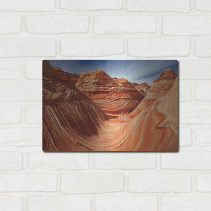 Luxe Metal Art 'The Wave Classic View' by Mike Jones, Metal Wall Art,16x12