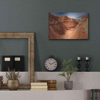 Luxe Metal Art 'The Wave Classic View' by Mike Jones, Metal Wall Art,16x12