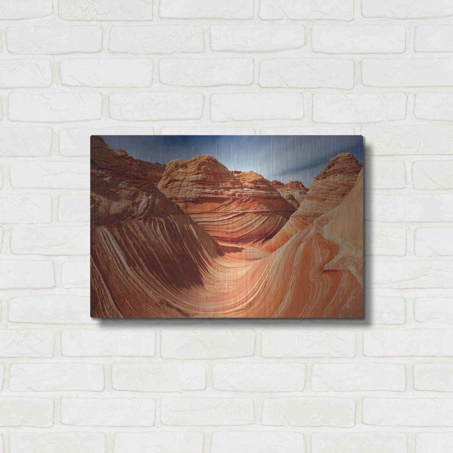Luxe Metal Art 'The Wave Classic View' by Mike Jones, Metal Wall Art,24x16