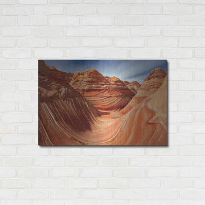 Luxe Metal Art 'The Wave Classic View' by Mike Jones, Metal Wall Art,36x24