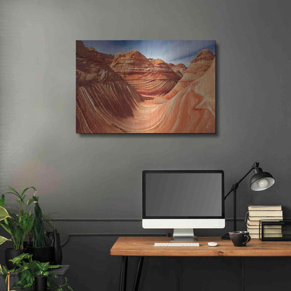 Luxe Metal Art 'The Wave Classic View' by Mike Jones, Metal Wall Art,36x24