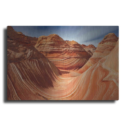 Luxe Metal Art 'The Wave Classic View' by Mike Jones, Metal Wall Art