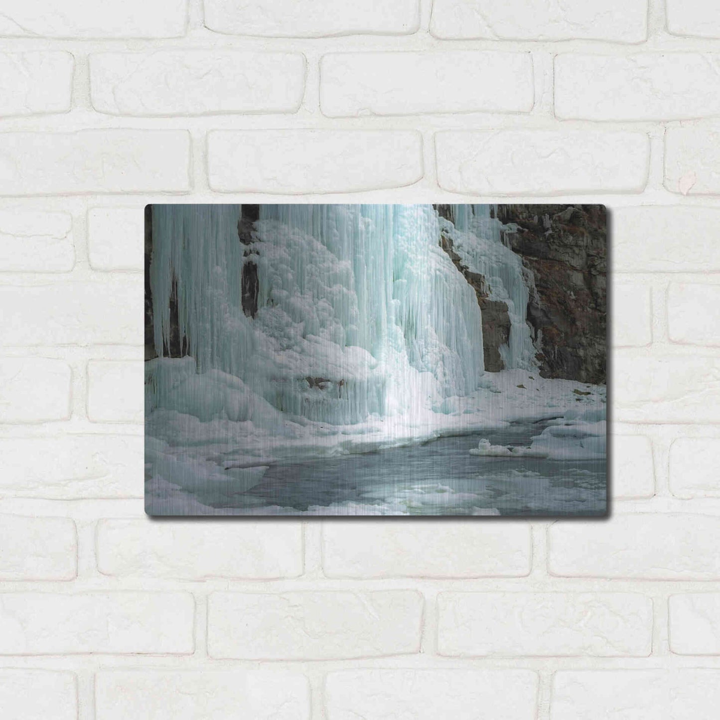 Luxe Metal Art 'Worlds End' by Mike Jones, Metal Wall Art,16x12