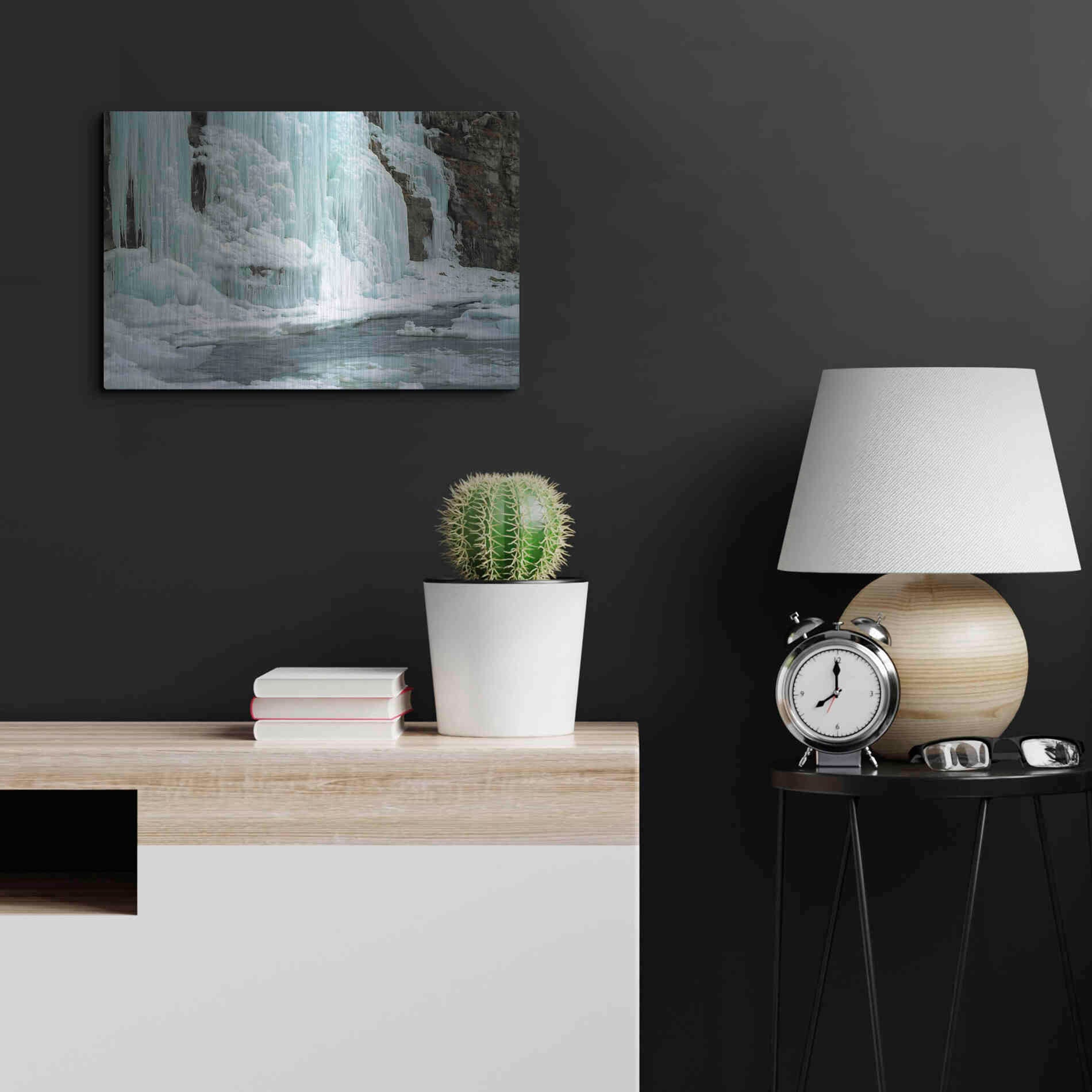 Luxe Metal Art 'Worlds End' by Mike Jones, Metal Wall Art,24x16