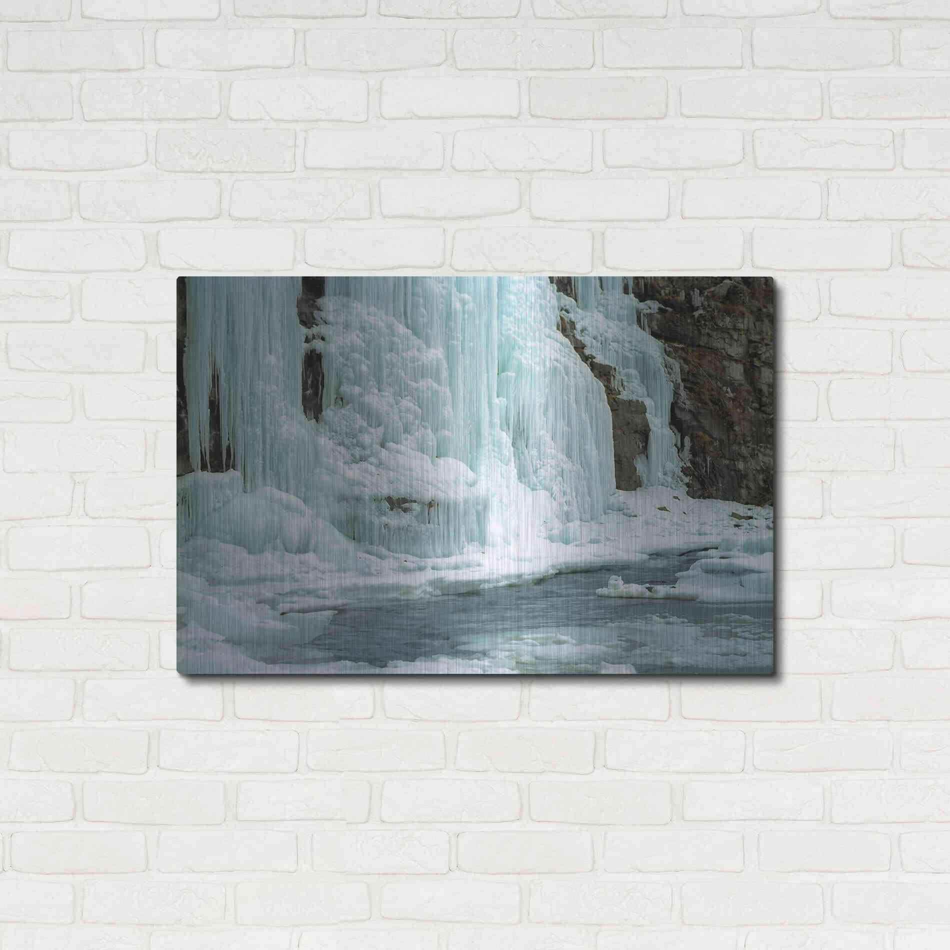 Luxe Metal Art 'Worlds End' by Mike Jones, Metal Wall Art,36x24