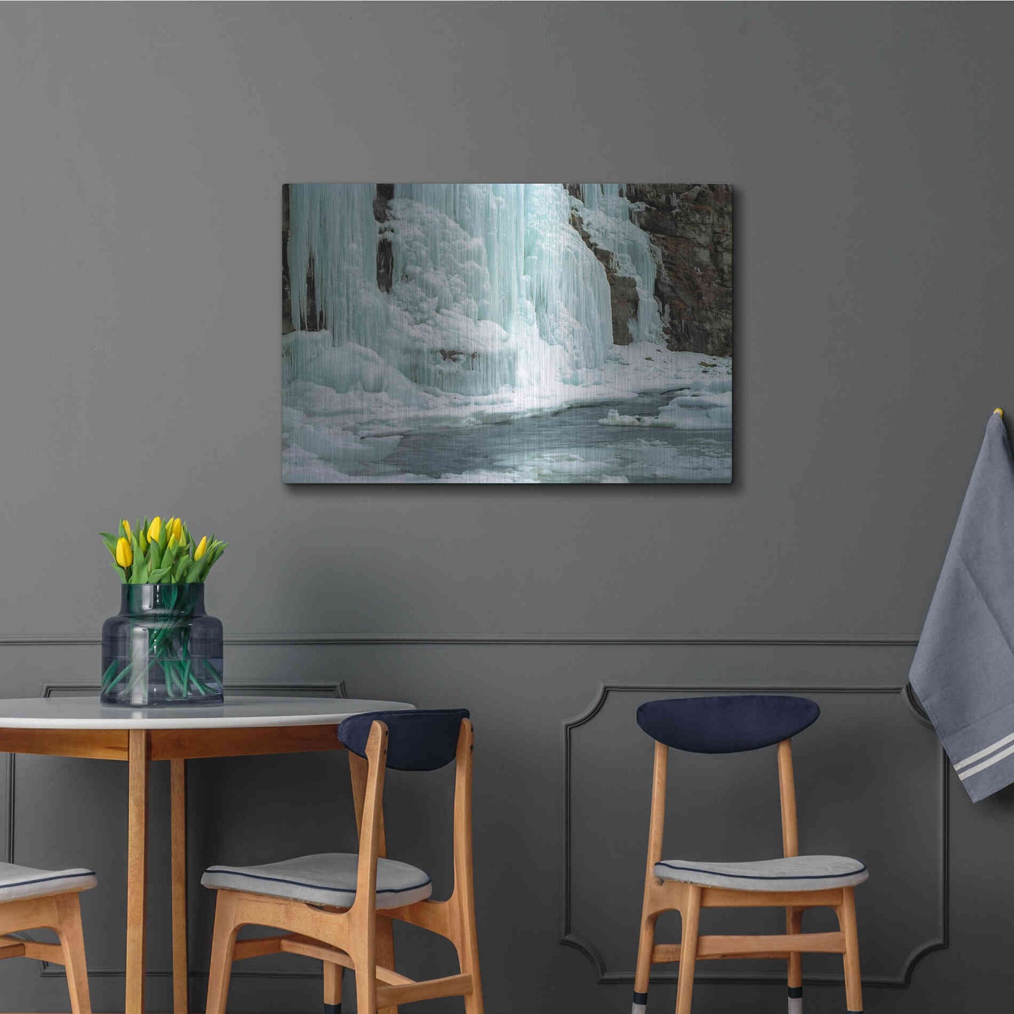 Luxe Metal Art 'Worlds End' by Mike Jones, Metal Wall Art,36x24