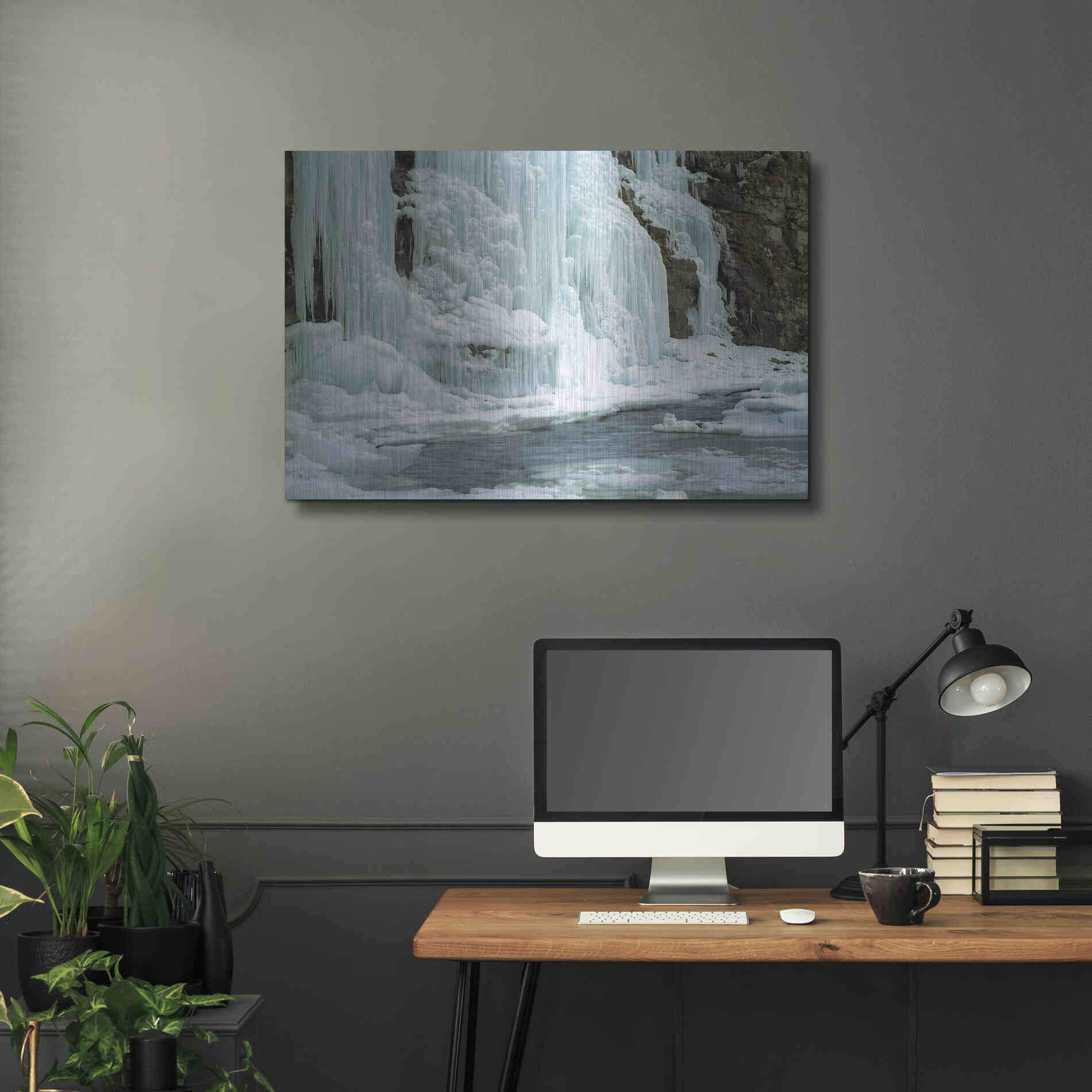 Luxe Metal Art 'Worlds End' by Mike Jones, Metal Wall Art,36x24