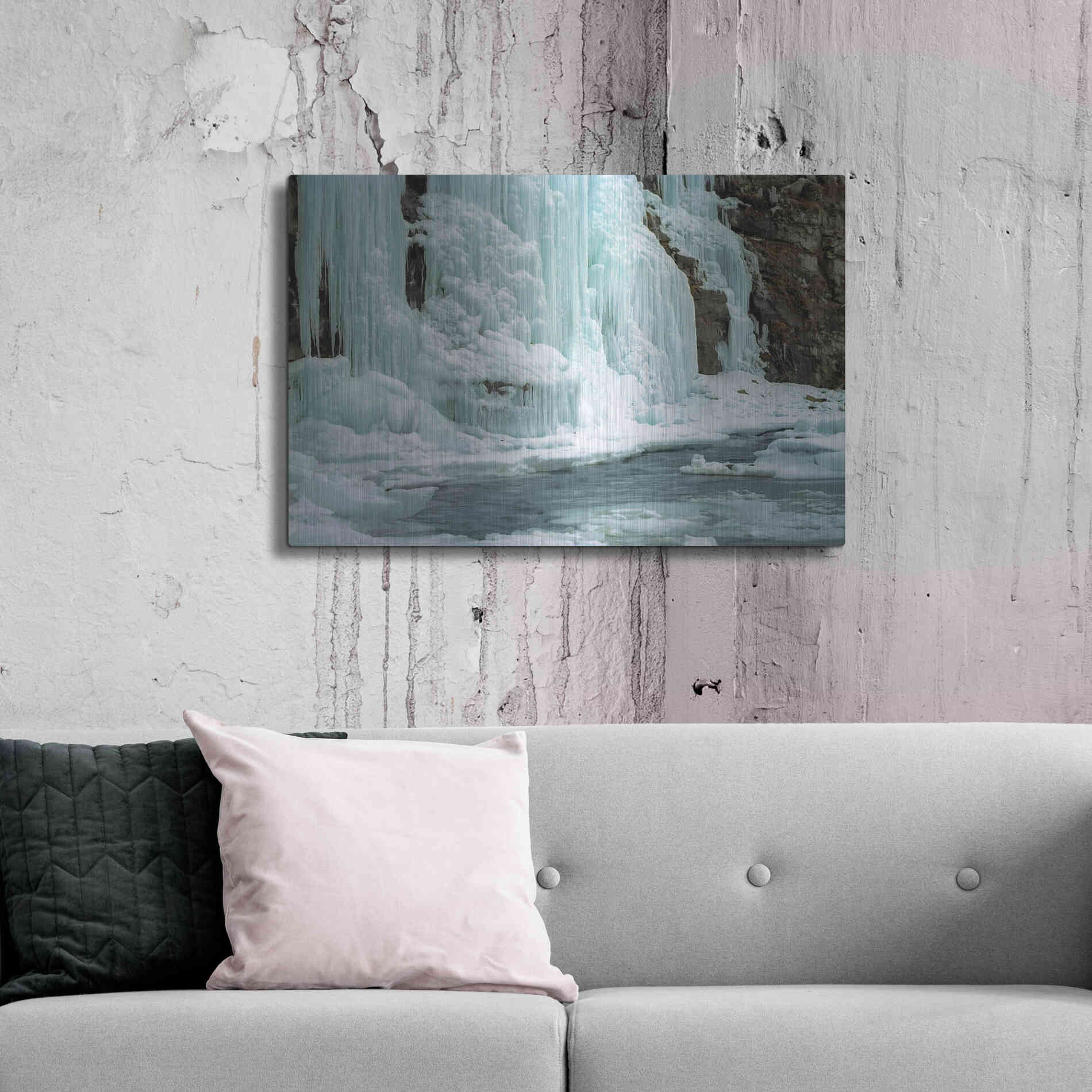 Luxe Metal Art 'Worlds End' by Mike Jones, Metal Wall Art,36x24