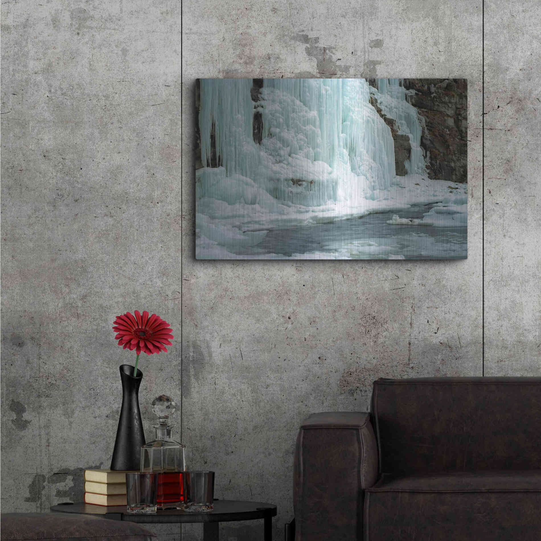 Luxe Metal Art 'Worlds End' by Mike Jones, Metal Wall Art,36x24