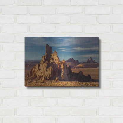 Luxe Metal Art 'Agathia Peak Rock' by Mike Jones, Metal Wall Art,24x16