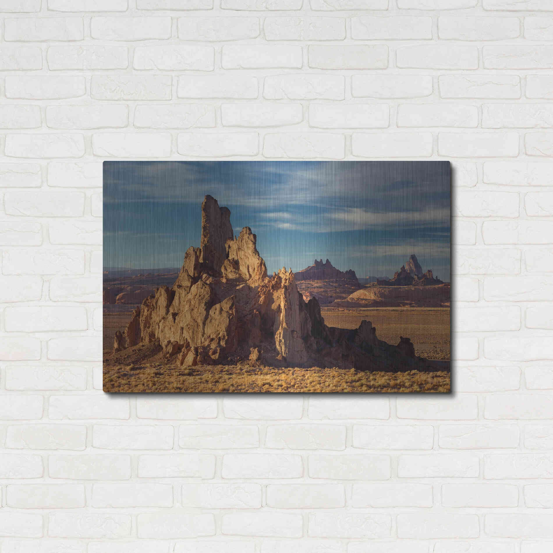 Luxe Metal Art 'Agathia Peak Rock' by Mike Jones, Metal Wall Art,36x24