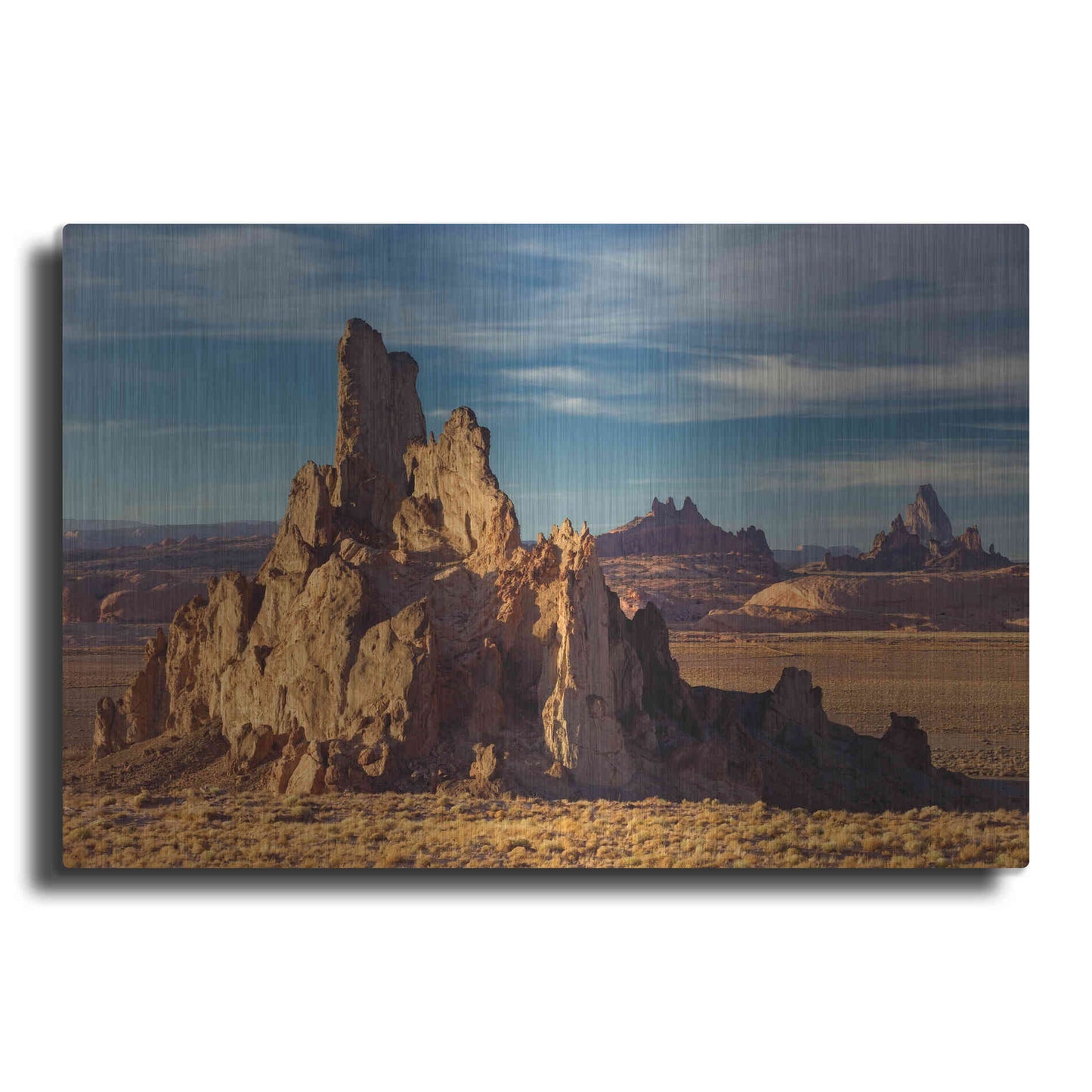 Luxe Metal Art 'Agathia Peak Rock' by Mike Jones, Metal Wall Art