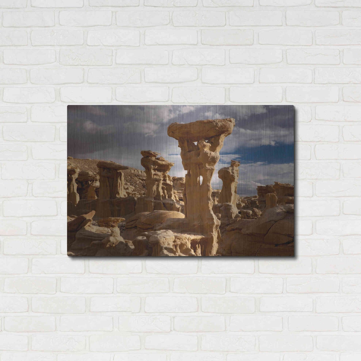 Luxe Metal Art 'Ah She Sle Pah Alien Throne' by Mike Jones, Metal Wall Art,36x24