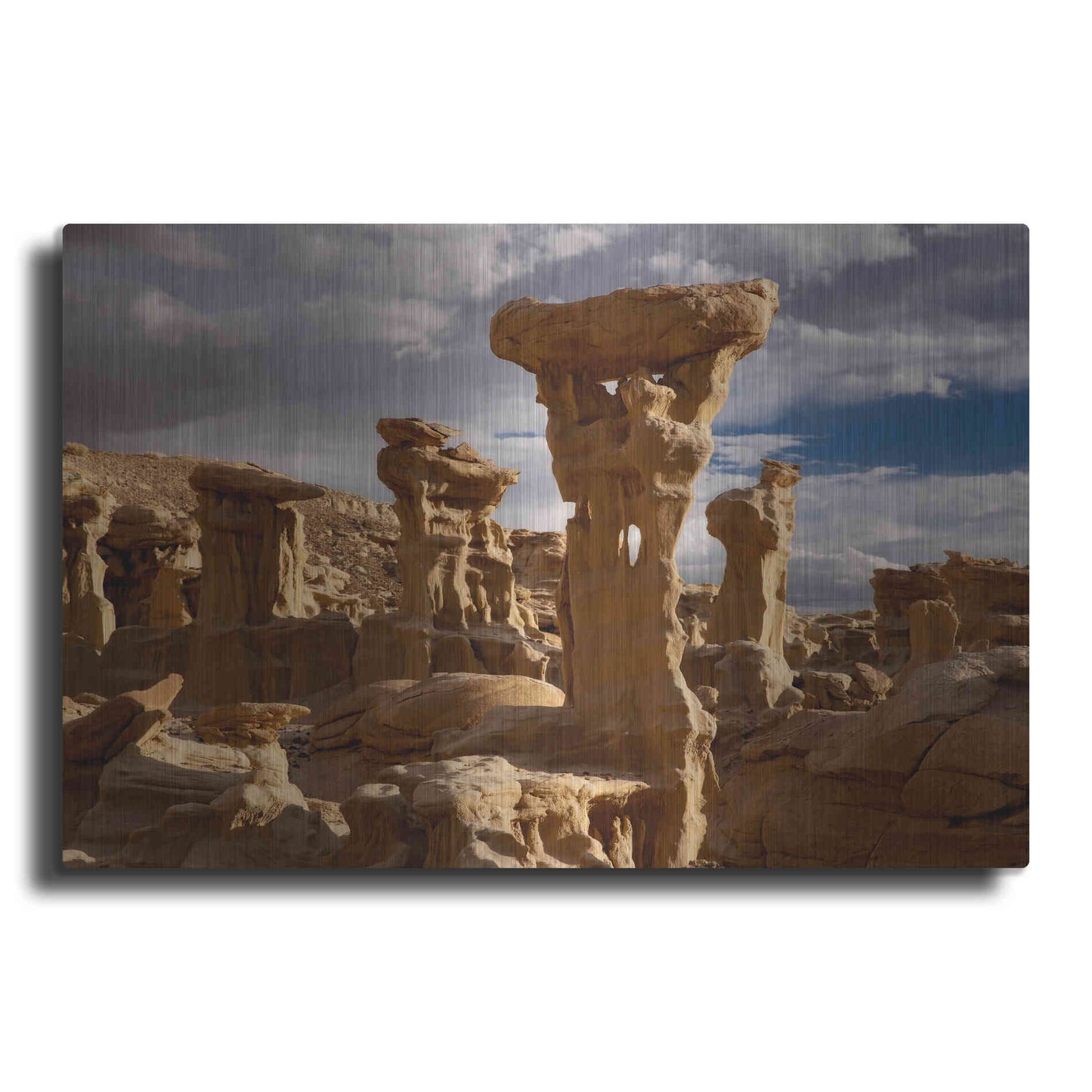 Luxe Metal Art 'Ah She Sle Pah Alien Throne' by Mike Jones, Metal Wall Art