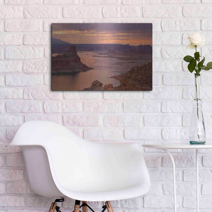 Luxe Metal Art 'Alstrom Point Sunrise' by Mike Jones, Metal Wall Art,24x16