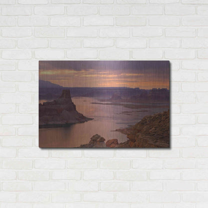 Luxe Metal Art 'Alstrom Point Sunrise' by Mike Jones, Metal Wall Art,36x24