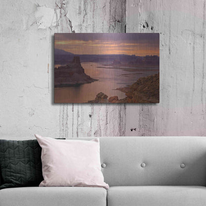 Luxe Metal Art 'Alstrom Point Sunrise' by Mike Jones, Metal Wall Art,36x24