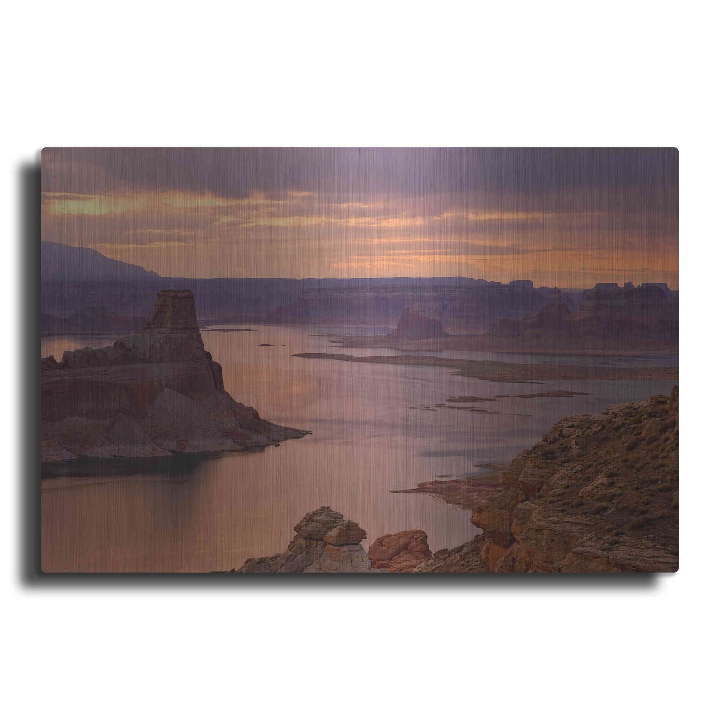 Luxe Metal Art 'Alstrom Point Sunrise' by Mike Jones, Metal Wall Art