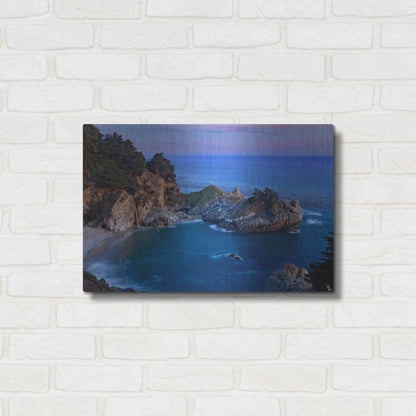 Luxe Metal Art 'Big Sur McWay Falls' by Mike Jones, Metal Wall Art,24x16