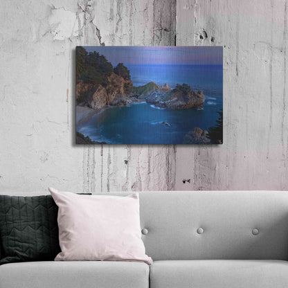 Luxe Metal Art 'Big Sur McWay Falls' by Mike Jones, Metal Wall Art,36x24