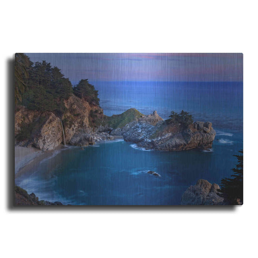 Luxe Metal Art 'Big Sur McWay Falls' by Mike Jones, Metal Wall Art