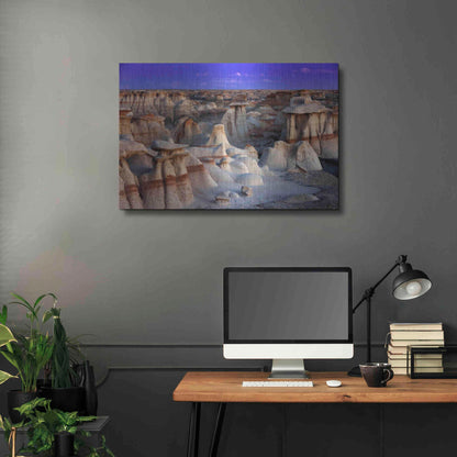 Luxe Metal Art 'Bisti Badlands' by Mike Jones, Metal Wall Art,36x24