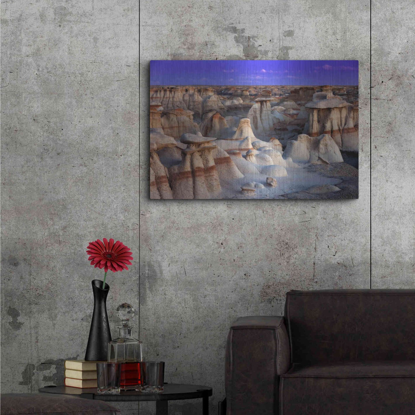 Luxe Metal Art 'Bisti Badlands' by Mike Jones, Metal Wall Art,36x24