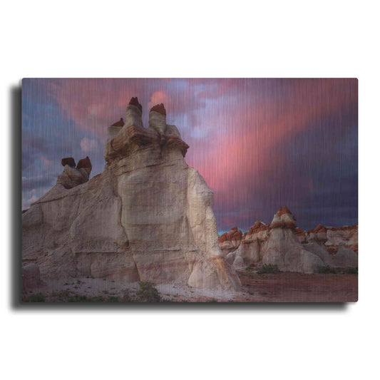 Luxe Metal Art 'Blue Canyon Dusk' by Mike Jones, Metal Wall Art