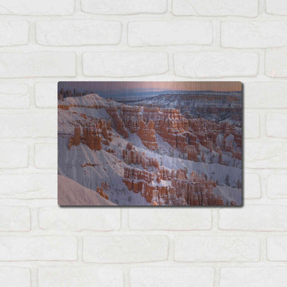 Luxe Metal Art 'Bryce Sunrise At Sunriset' by Mike Jones, Metal Wall Art,16x12