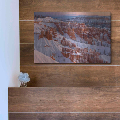 Luxe Metal Art 'Bryce Sunrise At Sunriset' by Mike Jones, Metal Wall Art,16x12