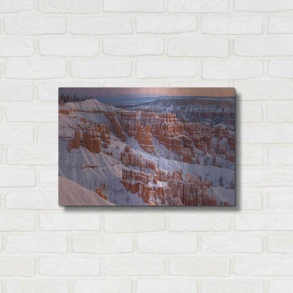 Luxe Metal Art 'Bryce Sunrise At Sunriset' by Mike Jones, Metal Wall Art,24x16