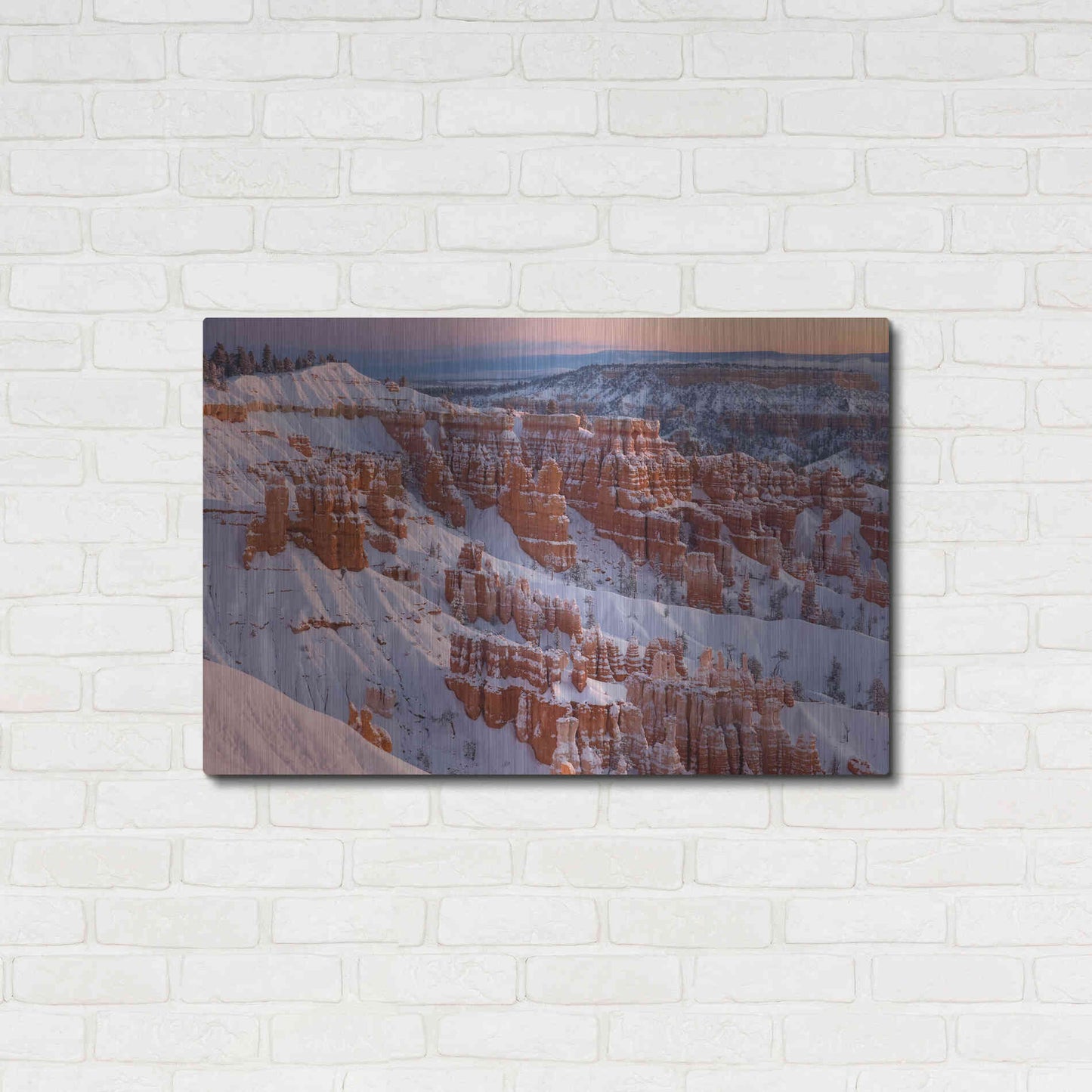 Luxe Metal Art 'Bryce Sunrise At Sunriset' by Mike Jones, Metal Wall Art,36x24