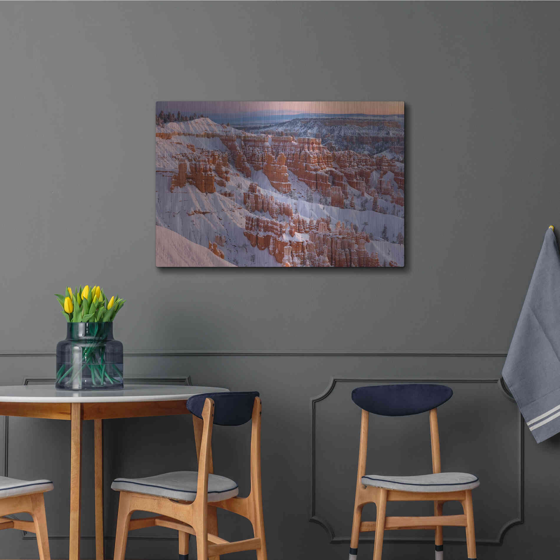 Luxe Metal Art 'Bryce Sunrise At Sunriset' by Mike Jones, Metal Wall Art,36x24