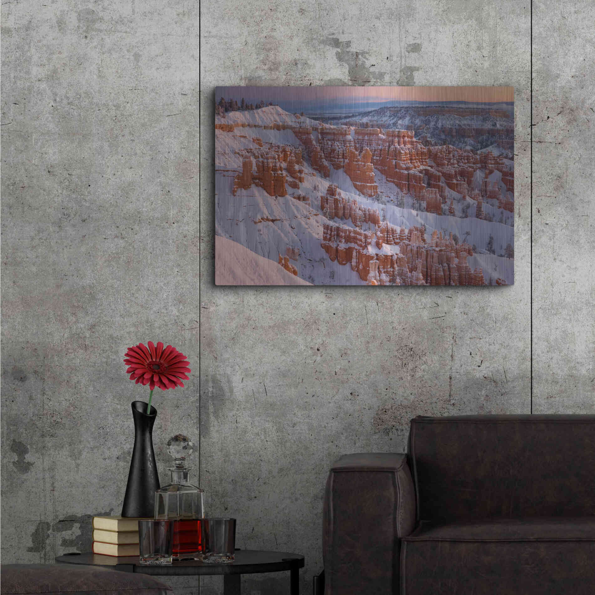 Luxe Metal Art 'Bryce Sunrise At Sunriset' by Mike Jones, Metal Wall Art,36x24