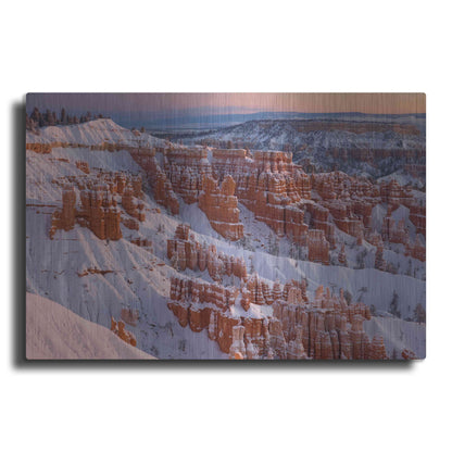 Luxe Metal Art 'Bryce Sunrise At Sunriset' by Mike Jones, Metal Wall Art
