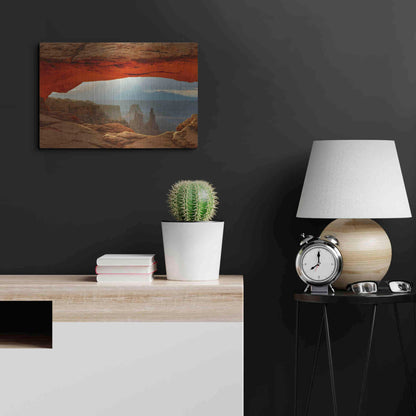 Luxe Metal Art 'Canyonlands Mesa Arch' by Mike Jones, Metal Wall Art,24x16