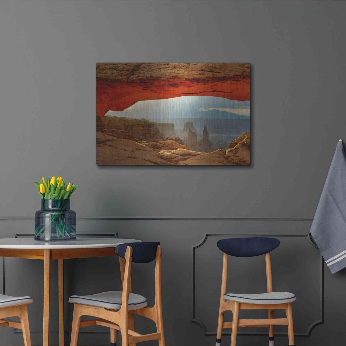 Luxe Metal Art 'Canyonlands Mesa Arch' by Mike Jones, Metal Wall Art,36x24