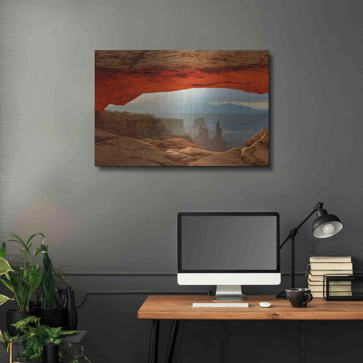 Luxe Metal Art 'Canyonlands Mesa Arch' by Mike Jones, Metal Wall Art,36x24