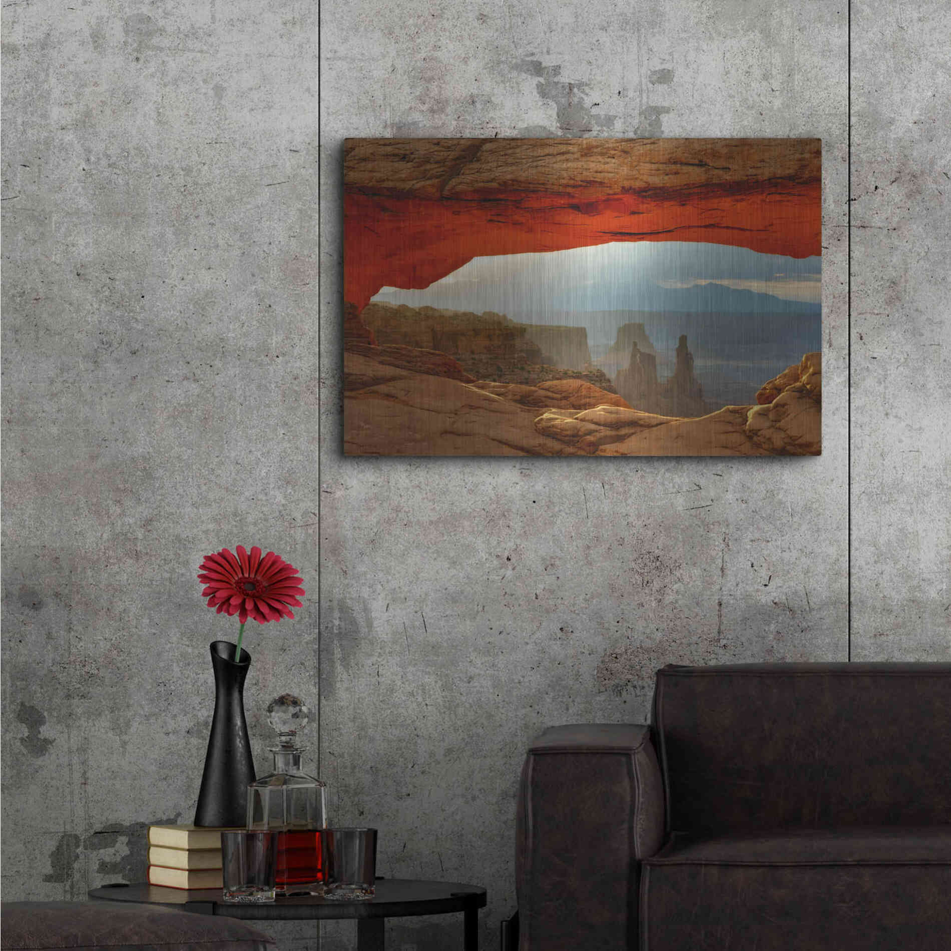 Luxe Metal Art 'Canyonlands Mesa Arch' by Mike Jones, Metal Wall Art,36x24