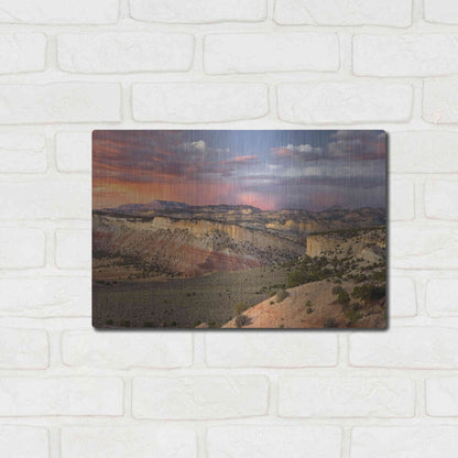 Luxe Metal Art 'Cottonwood Canyon Rd' by Mike Jones, Metal Wall Art,16x12