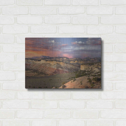 Luxe Metal Art 'Cottonwood Canyon Rd' by Mike Jones, Metal Wall Art,24x16