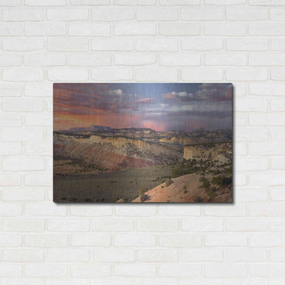 Luxe Metal Art 'Cottonwood Canyon Rd' by Mike Jones, Metal Wall Art,36x24