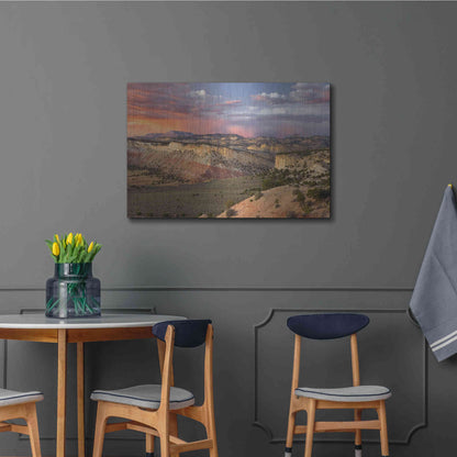 Luxe Metal Art 'Cottonwood Canyon Rd' by Mike Jones, Metal Wall Art,36x24