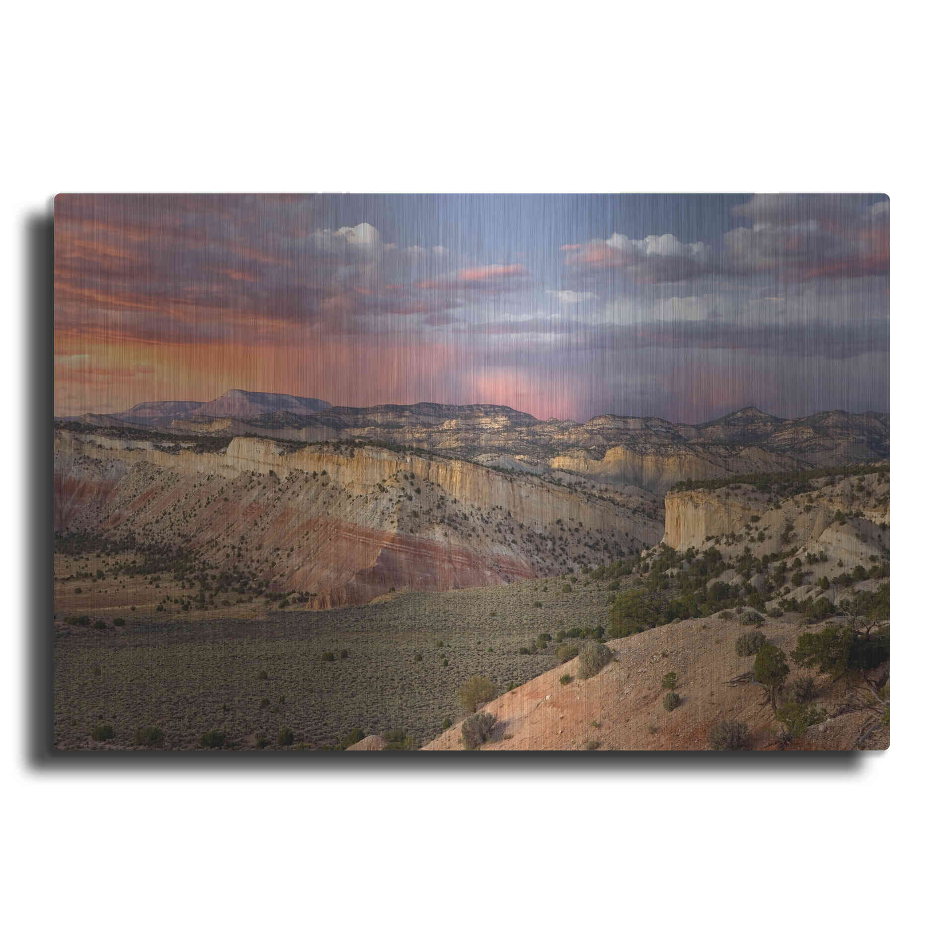 Luxe Metal Art 'Cottonwood Canyon Rd' by Mike Jones, Metal Wall Art