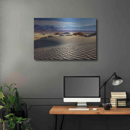 Luxe Metal Art 'Death Valley Mesquite Dunes' by Mike Jones, Metal Wall Art,36x24