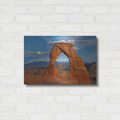 Luxe Metal Art 'Delicate Arch Sunset' by Mike Jones, Metal Wall Art,24x16