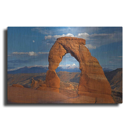 Luxe Metal Art 'Delicate Arch Sunset' by Mike Jones, Metal Wall Art