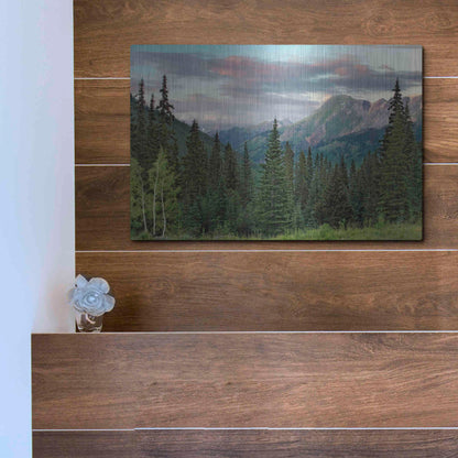 Luxe Metal Art 'Dusk Near Ouray' by Mike Jones, Metal Wall Art,16x12